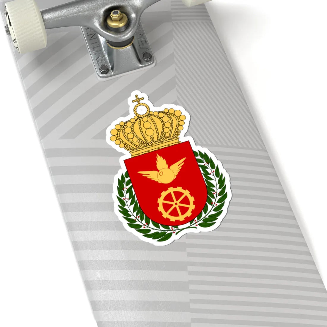 Luftvärnets officershögskola och tekniska skola vapen (Sweden) (Coat of Arms) STICKER Vinyl Kiss-Cut Decal - The Sticker Space