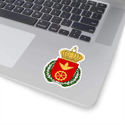 Luftvärnets officershögskola och tekniska skola vapen (Sweden) (Coat of Arms) STICKER Vinyl Kiss-Cut Decal - The Sticker Space