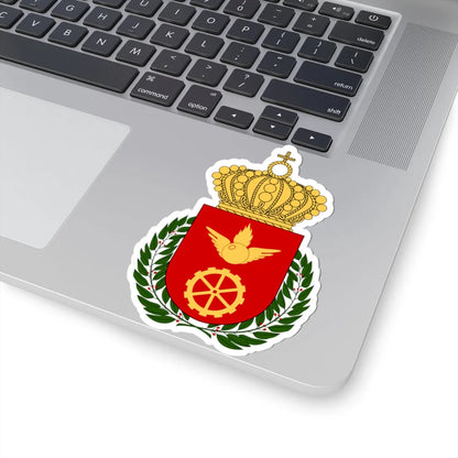 Luftvärnets officershögskola och tekniska skola vapen (Sweden) (Coat of Arms) STICKER Vinyl Kiss-Cut Decal - The Sticker Space