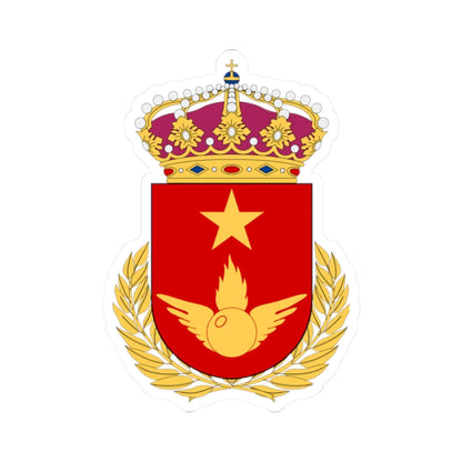 Luftvärnets stridsskola vapen (Sweden) (Coat of Arms) STICKER Vinyl Kiss-Cut Decal 2 Inch White - The Sticker Space