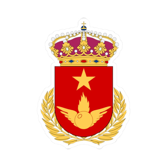 Luftvärnets stridsskola vapen (Sweden) (Coat of Arms) STICKER Vinyl Kiss-Cut Decal 2 Inch White - The Sticker Space