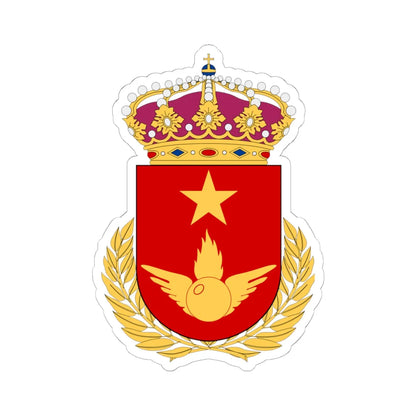 Luftvärnets stridsskola vapen (Sweden) (Coat of Arms) STICKER Vinyl Kiss-Cut Decal 6 Inch White - The Sticker Space