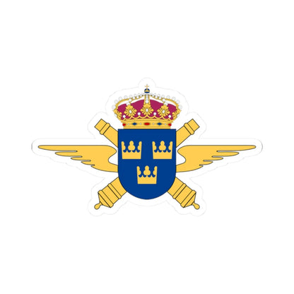 Luftvärnsregementet vapen (Sweden) (Coat of Arms) STICKER Vinyl Kiss-Cut Decal 2 Inch White - The Sticker Space