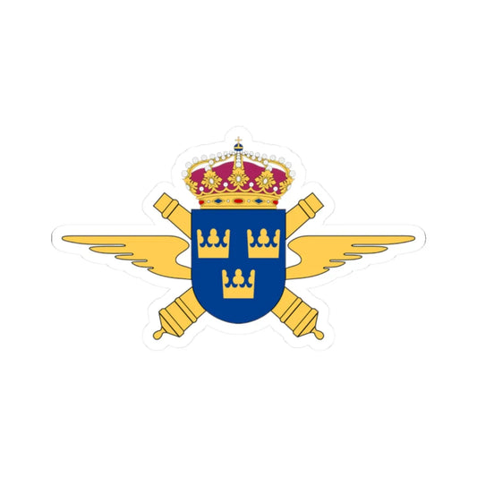 Luftvärnsregementet vapen (Sweden) (Coat of Arms) STICKER Vinyl Kiss-Cut Decal 2 Inch White - The Sticker Space