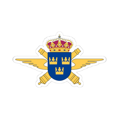 Luftvärnsregementet vapen (Sweden) (Coat of Arms) STICKER Vinyl Kiss-Cut Decal 4 Inch White - The Sticker Space