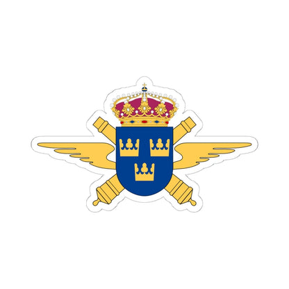 Luftvärnsregementet vapen (Sweden) (Coat of Arms) STICKER Vinyl Kiss-Cut Decal 6 Inch White - The Sticker Space