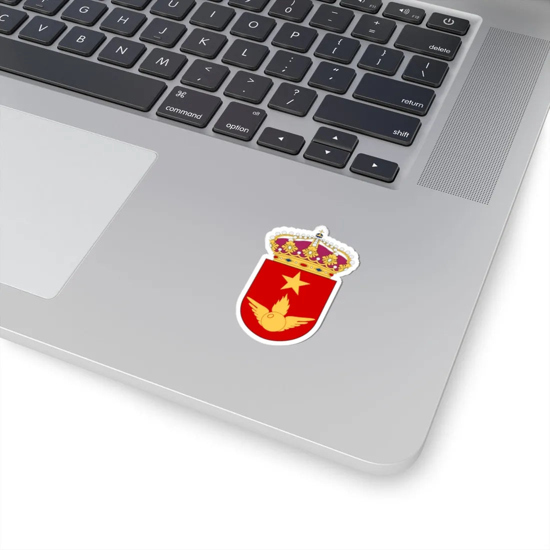 Luftvärnsskjutskolan vapen (Sweden) (Coat of Arms) STICKER Vinyl Kiss-Cut Decal - The Sticker Space