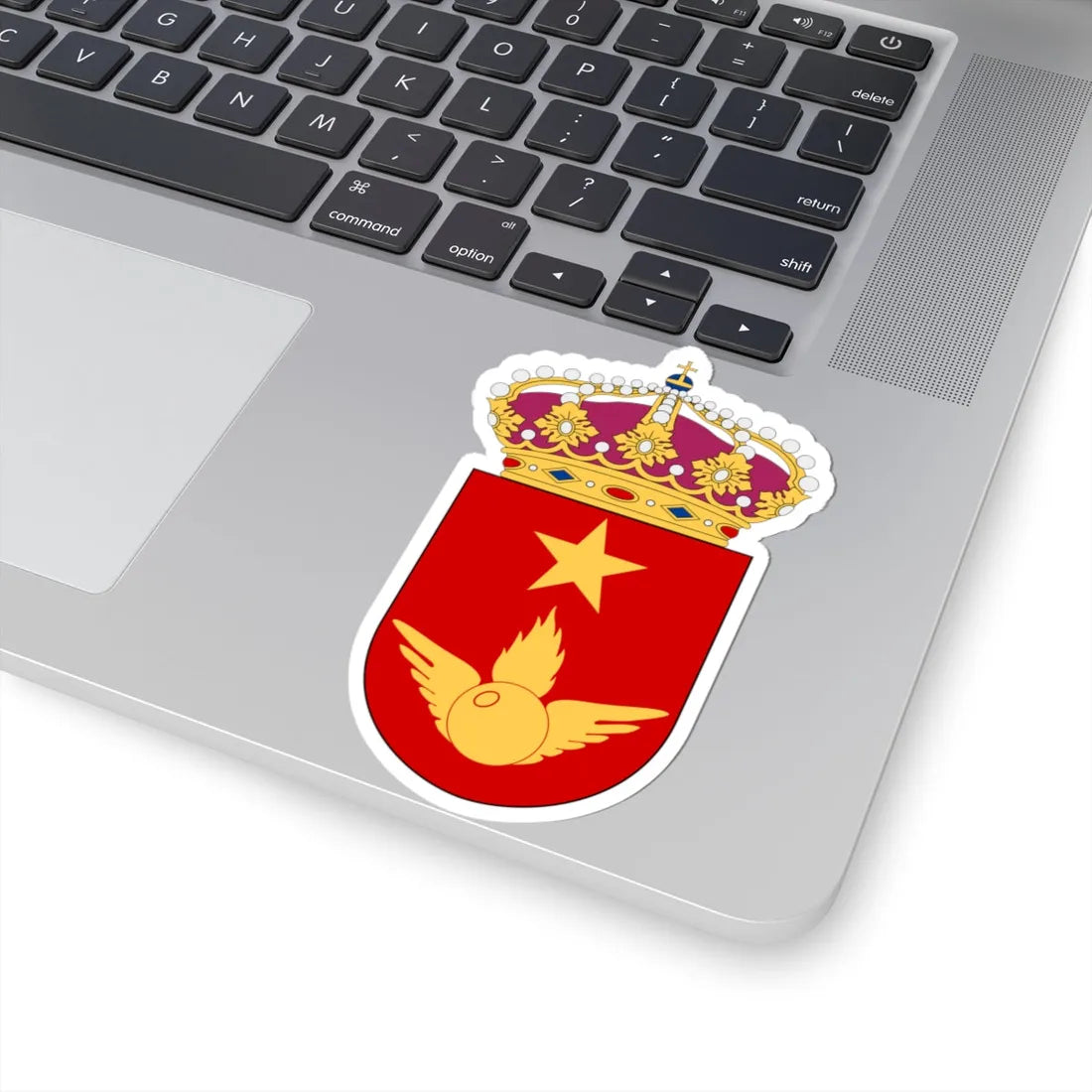 Luftvärnsskjutskolan vapen (Sweden) (Coat of Arms) STICKER Vinyl Kiss-Cut Decal - The Sticker Space