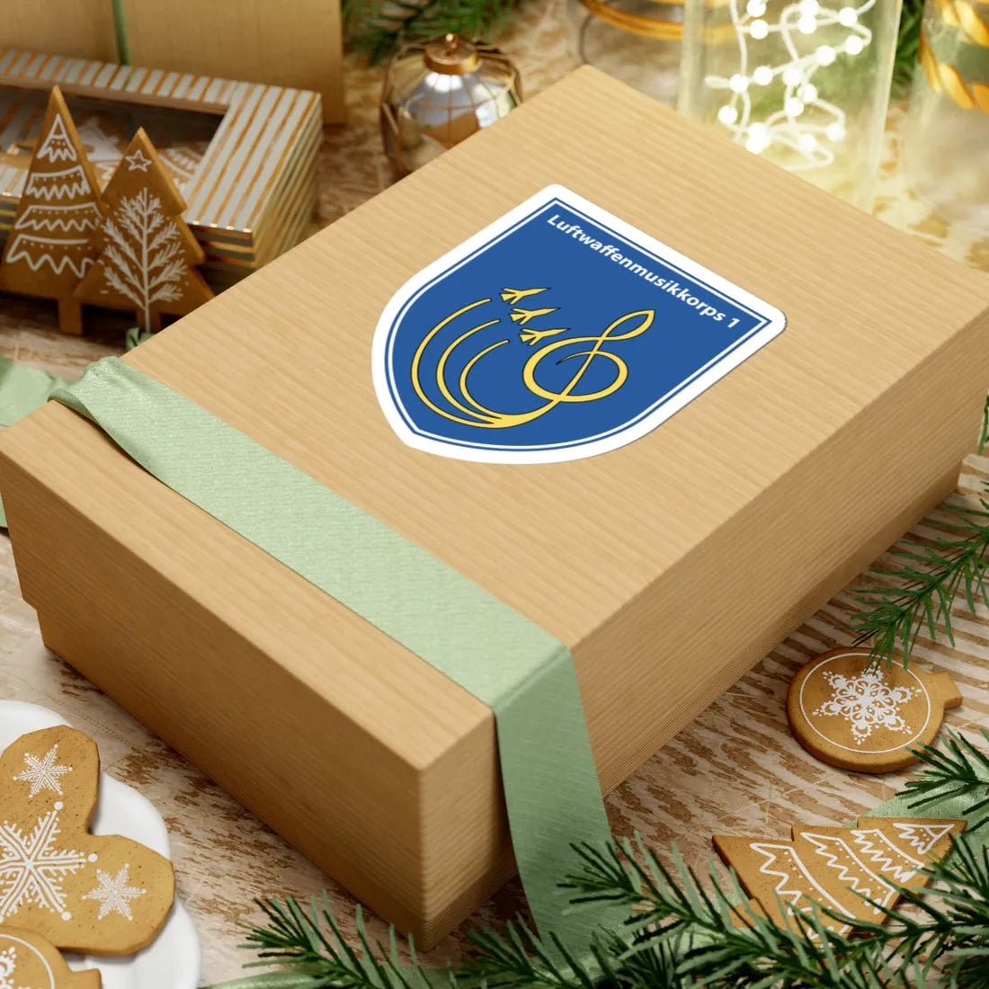 Luftwaffenmusikkorps 1 (Germany) (Coat of Arms) STICKER Vinyl Kiss-Cut Decal - The Sticker Space