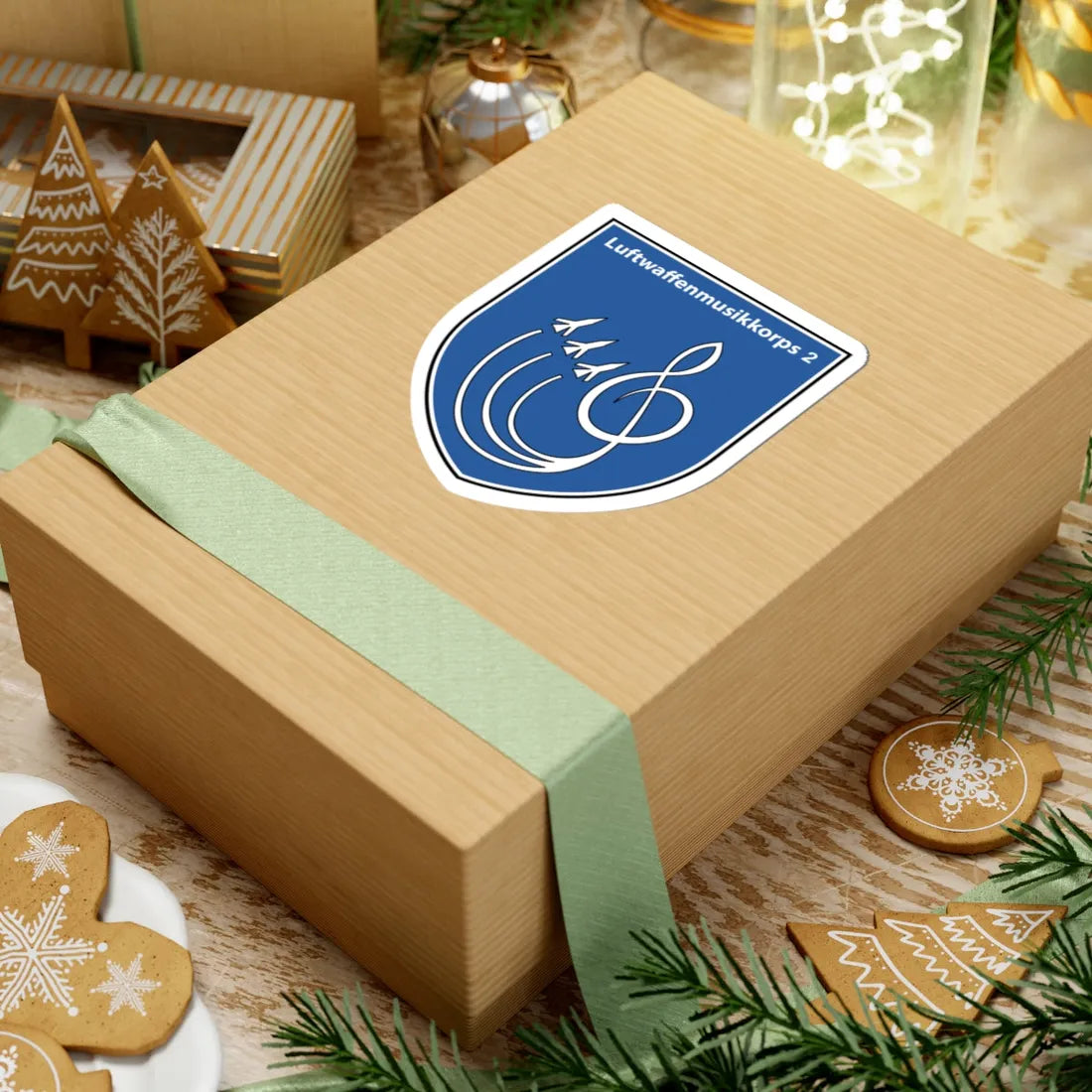 Luftwaffenmusikkorps 2 (Germany) (Coat of Arms) STICKER Vinyl Kiss-Cut Decal - The Sticker Space