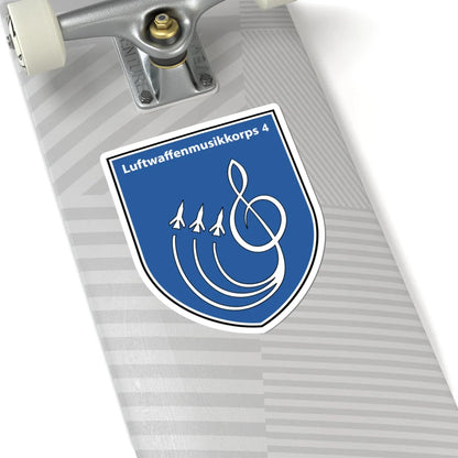 Luftwaffenmusikkorps 4 (Germany) (Coat of Arms) STICKER Vinyl Kiss-Cut Decal - The Sticker Space