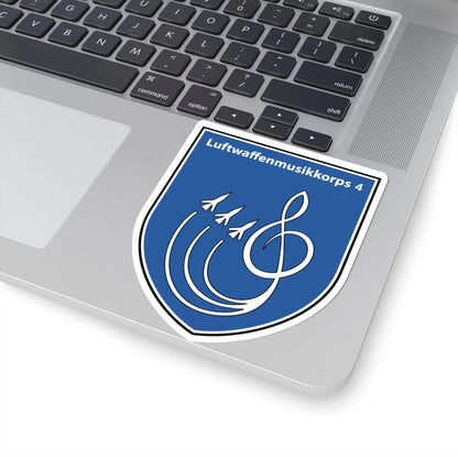 Luftwaffenmusikkorps 4 (Germany) (Coat of Arms) STICKER Vinyl Kiss-Cut Decal - The Sticker Space