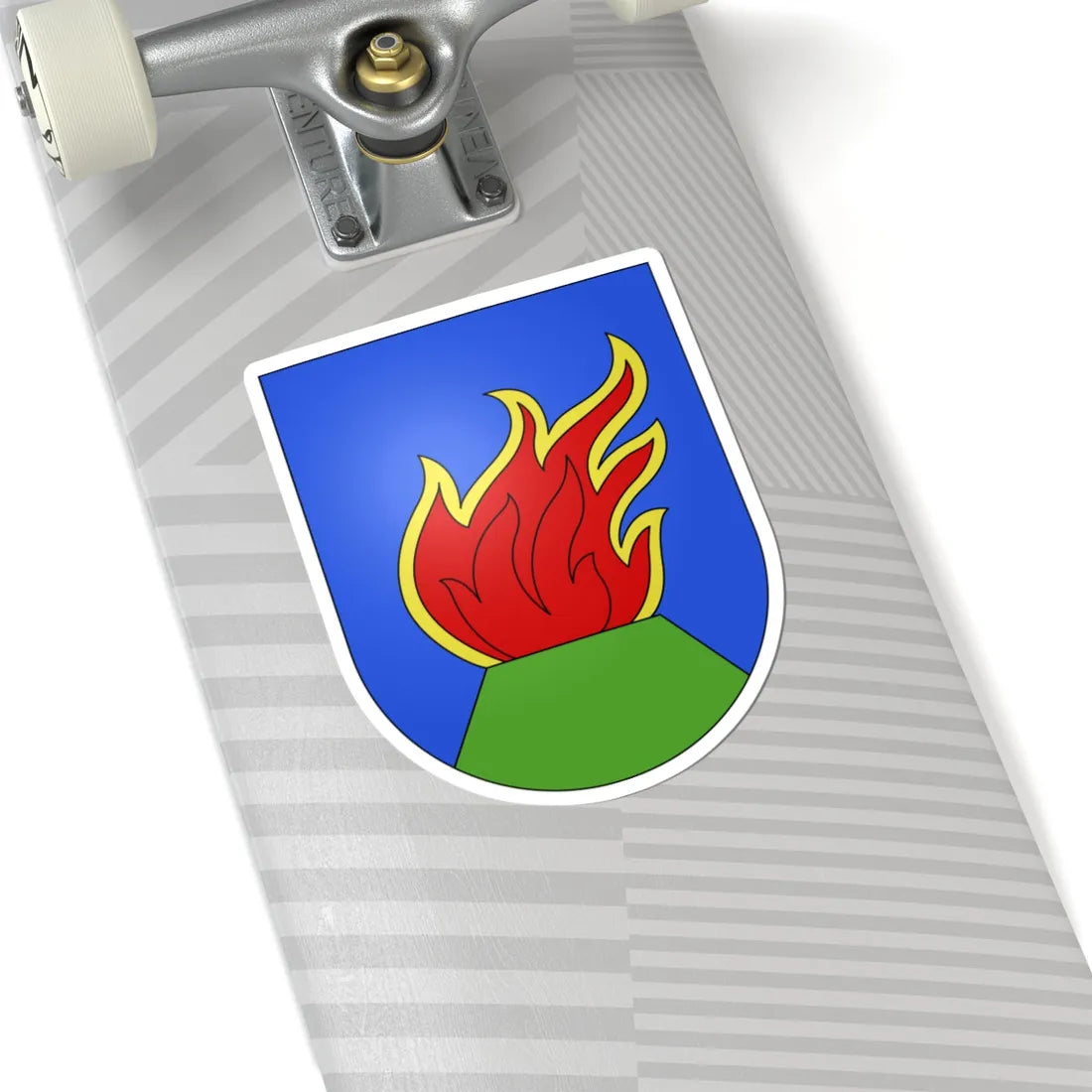 Lugaggia-coat of arms (Switzerland) (Coat of Arms) STICKER Vinyl Kiss-Cut Decal - The Sticker Space