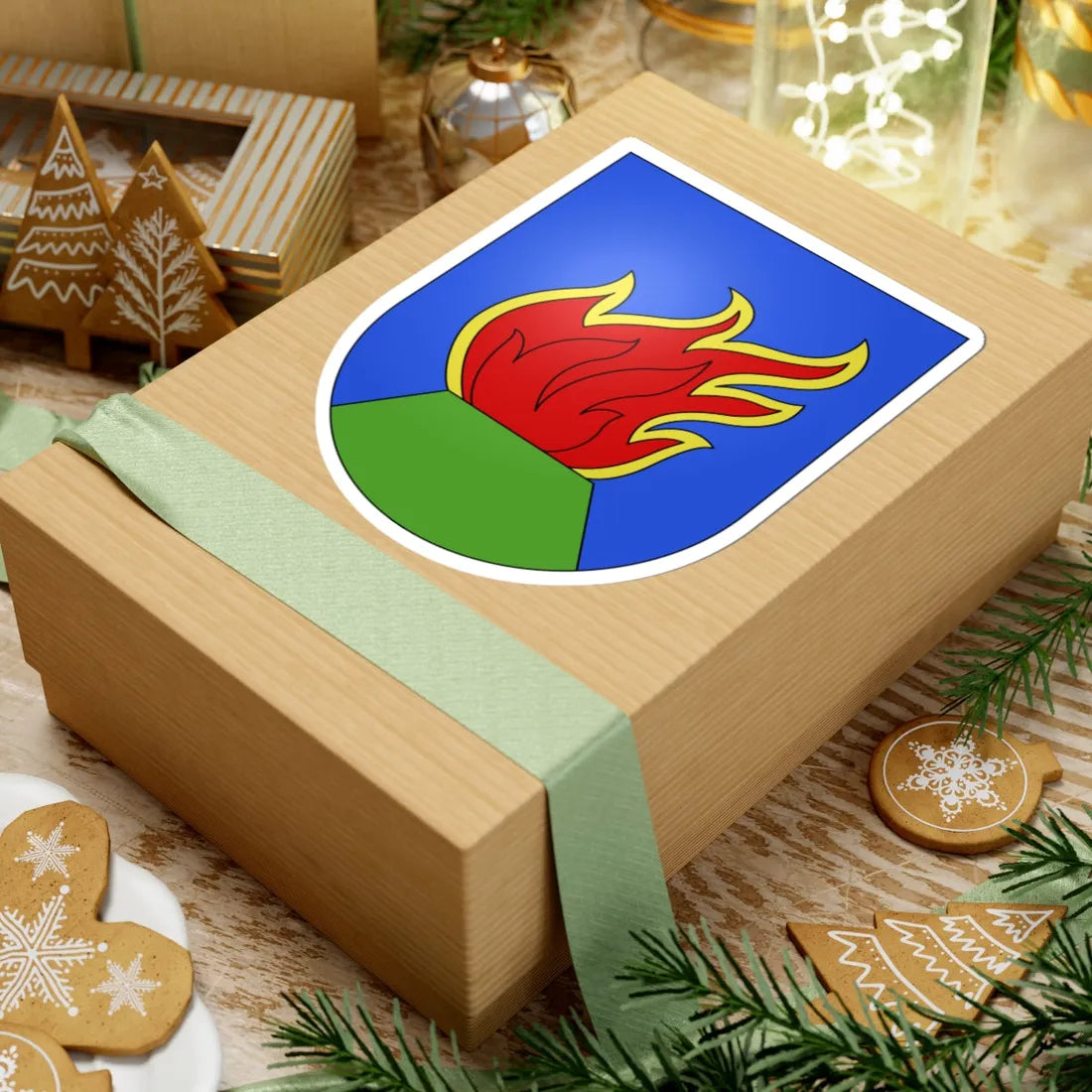 Lugaggia-coat of arms (Switzerland) (Coat of Arms) STICKER Vinyl Kiss-Cut Decal - The Sticker Space