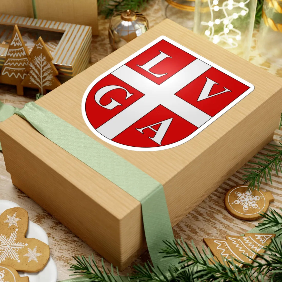 Lugano-coat of arms (Switzerland) (Coat of Arms) STICKER Vinyl Kiss-Cut Decal - The Sticker Space