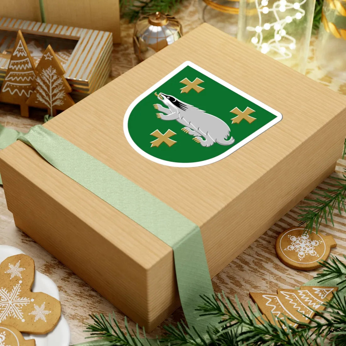 Luhanka.vaakuna (Finland) (Coat of Arms) STICKER Vinyl Kiss-Cut Decal - The Sticker Space