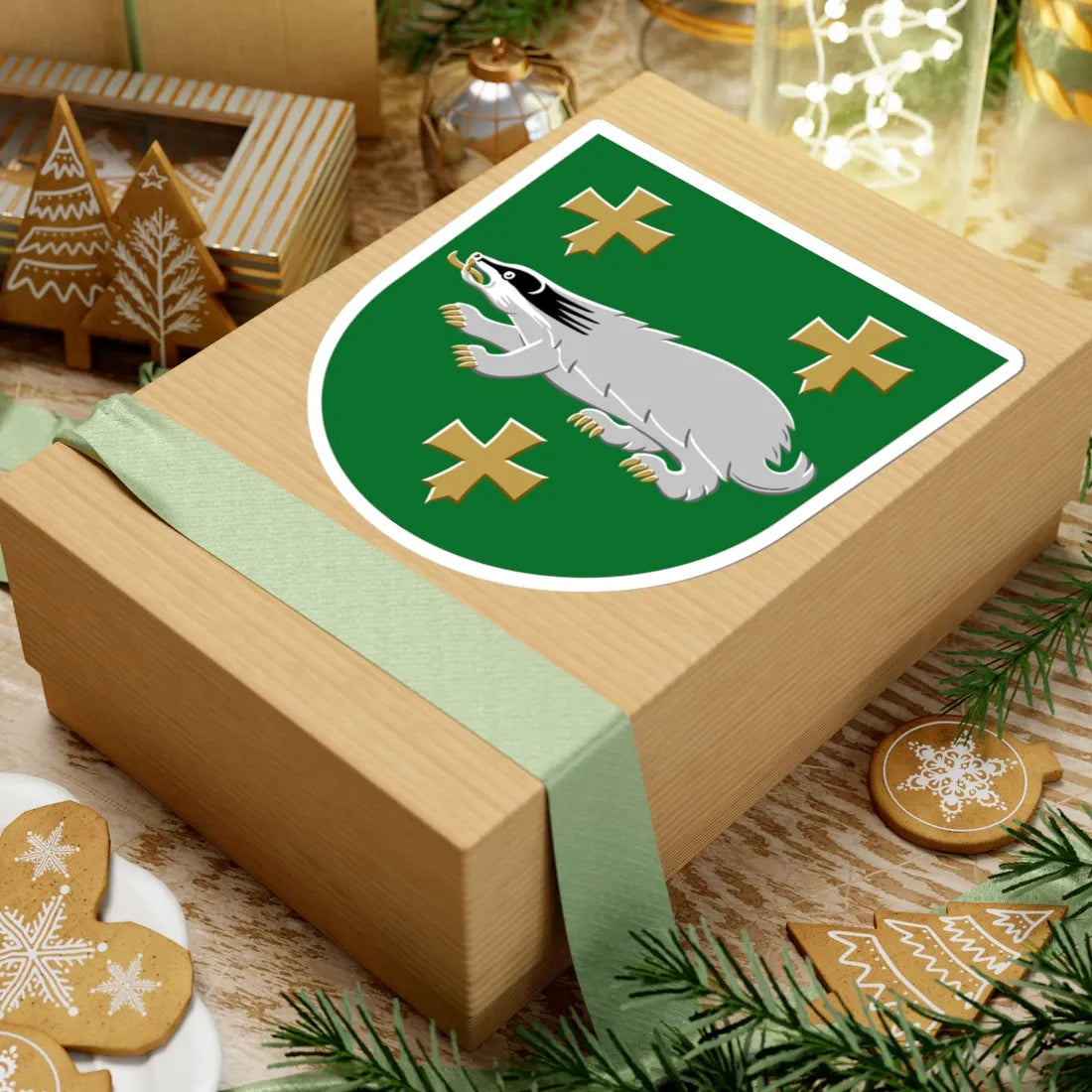 Luhanka.vaakuna (Finland) (Coat of Arms) STICKER Vinyl Kiss-Cut Decal - The Sticker Space