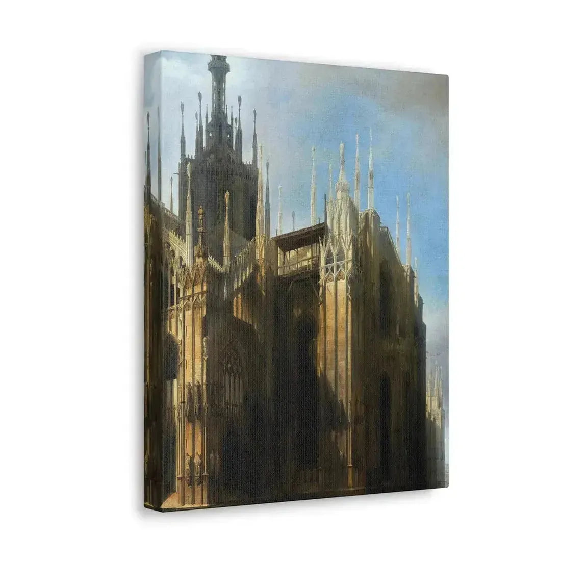 Luigi Bisi (1814-1886) Il Duomo Dalla Corsia dei Servi, Milan - Canvas Wall Art - The Sticker Space