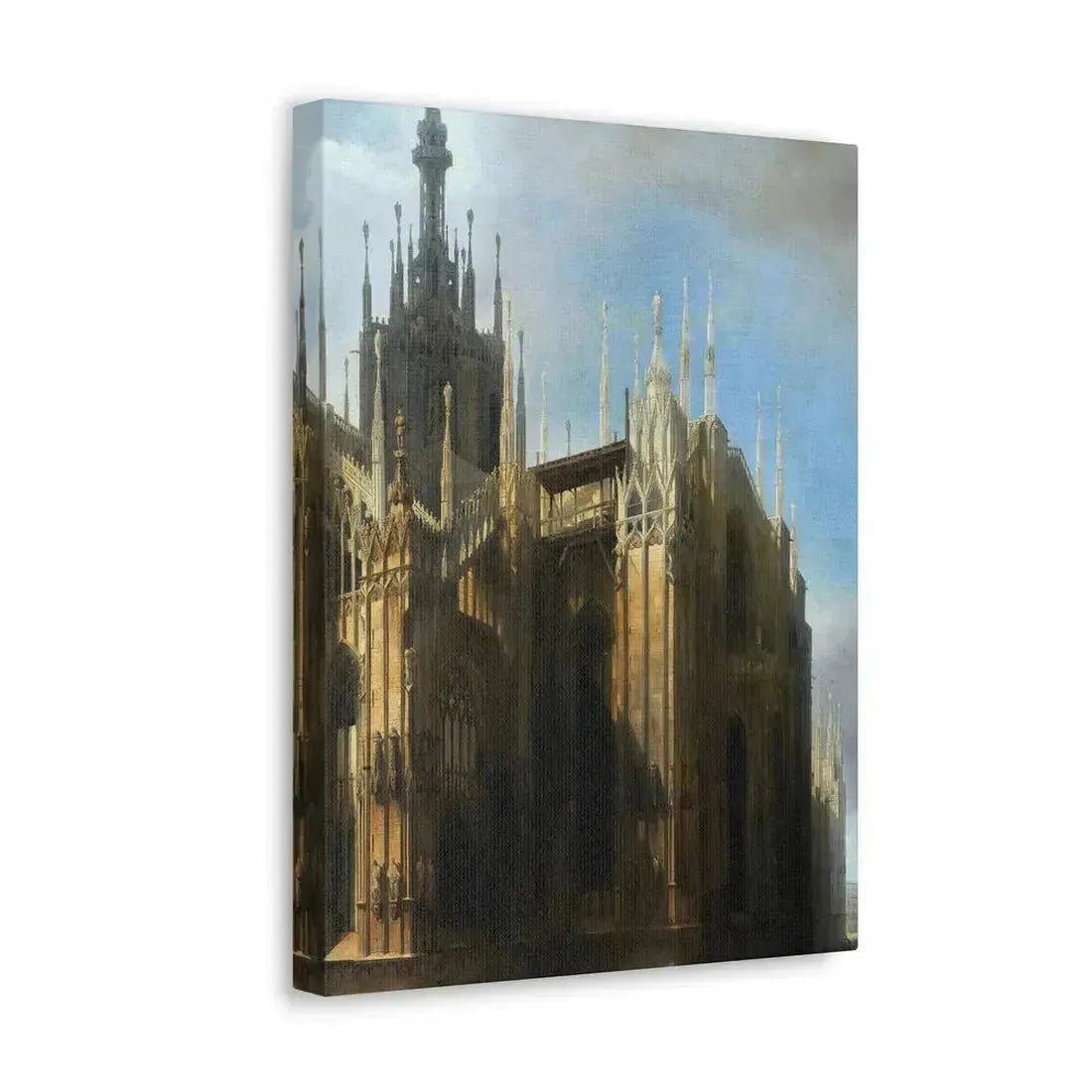 Luigi Bisi (1814-1886) Il Duomo Dalla Corsia dei Servi, Milan - Canvas Wall Art - The Sticker Space
