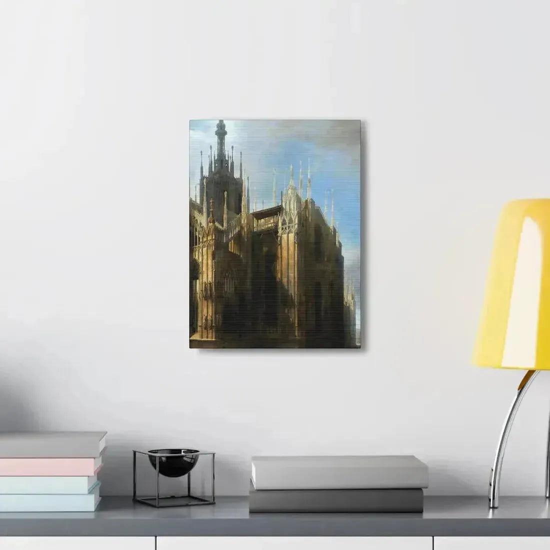 Luigi Bisi (1814-1886) Il Duomo Dalla Corsia dei Servi, Milan - Canvas Wall Art - The Sticker Space