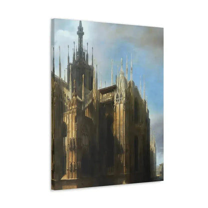 Luigi Bisi (1814-1886) Il Duomo Dalla Corsia dei Servi, Milan - Canvas Wall Art - The Sticker Space