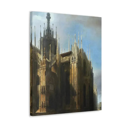 Luigi Bisi (1814-1886) Il Duomo Dalla Corsia dei Servi, Milan - Canvas Wall Art - The Sticker Space