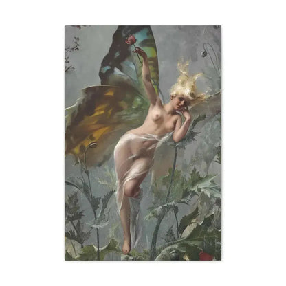 Luis Ricardo Falero (1851-1896) The poppy fairy 1888 - Canvas Wall Art 16″ x 24″ 1.25" - The Sticker Space