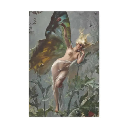 Luis Ricardo Falero (1851-1896) The poppy fairy 1888 - Canvas Wall Art 20″ x 30″ 1.25" - The Sticker Space