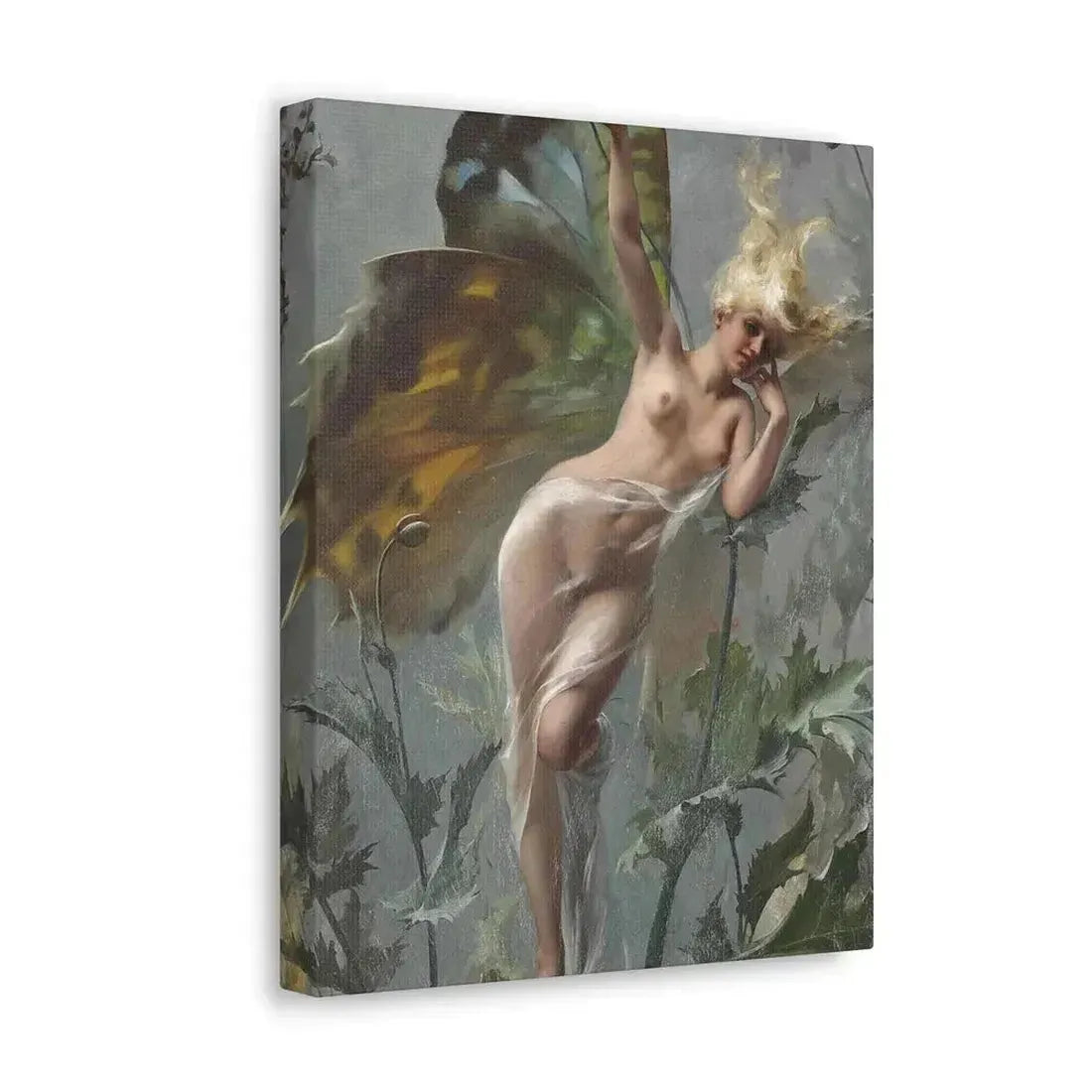 Luis Ricardo Falero (1851-1896) The poppy fairy 1888 - Canvas Wall Art - The Sticker Space