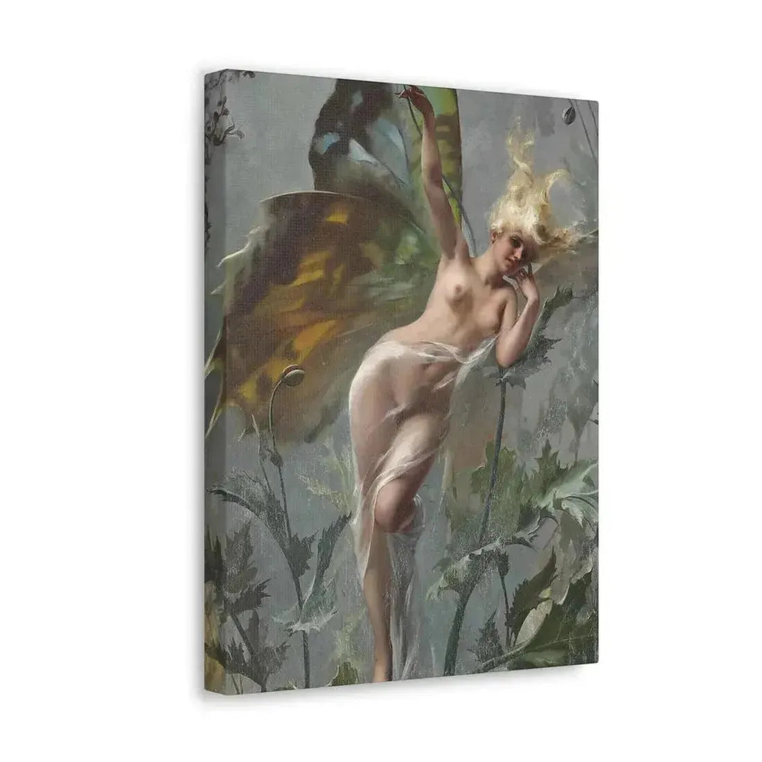 Luis Ricardo Falero (1851-1896) The poppy fairy 1888 - Canvas Wall Art - The Sticker Space