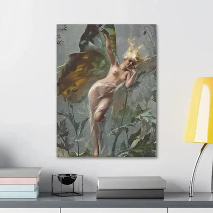 Luis Ricardo Falero (1851-1896) The poppy fairy 1888 - Canvas Wall Art - The Sticker Space