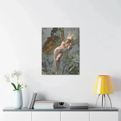 Luis Ricardo Falero (1851-1896) The poppy fairy 1888 - Canvas Wall Art - The Sticker Space
