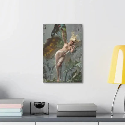 Luis Ricardo Falero (1851-1896) The poppy fairy 1888 - Canvas Wall Art - The Sticker Space