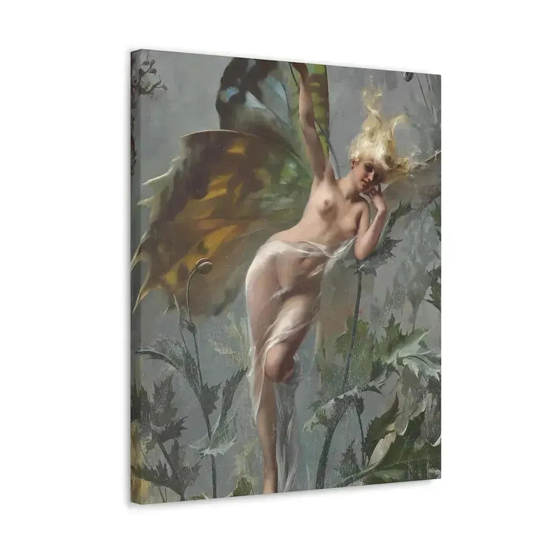 Luis Ricardo Falero (1851-1896) The poppy fairy 1888 - Canvas Wall Art - The Sticker Space