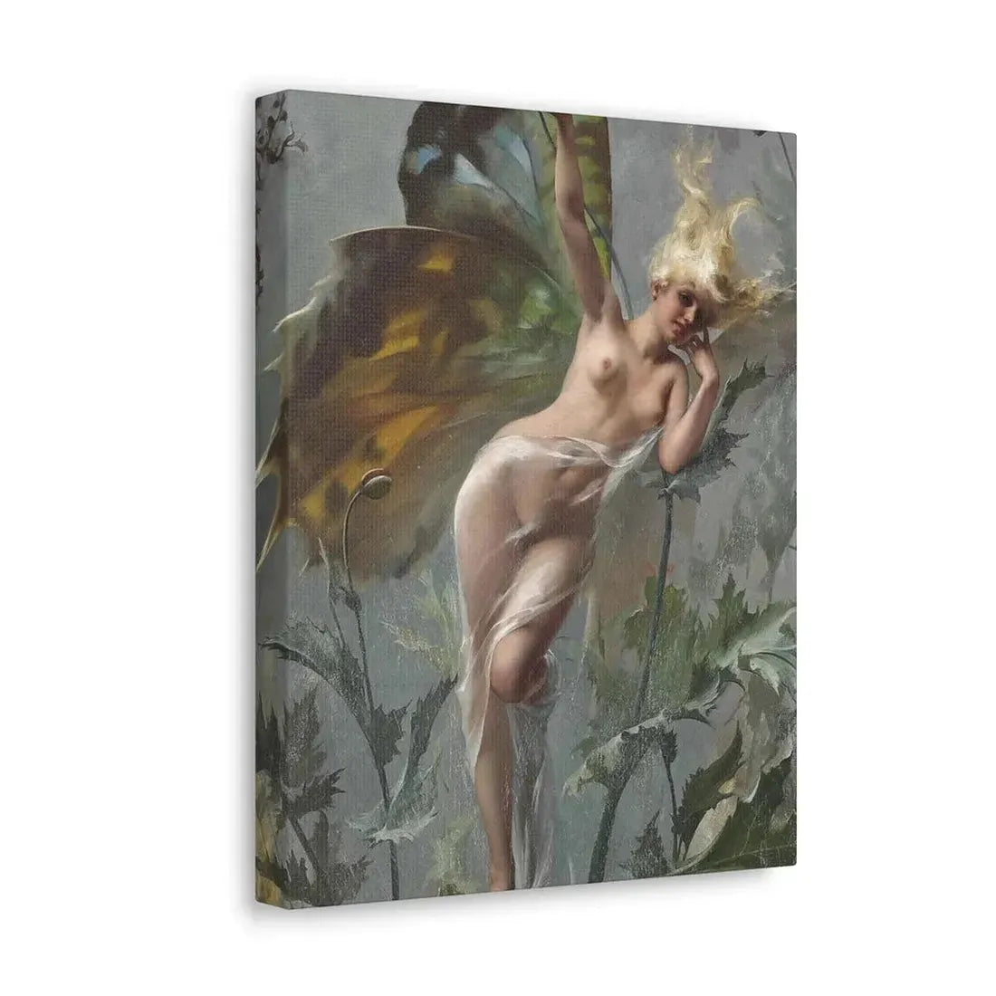 Luis Ricardo Falero (1851-1896) The poppy fairy 1888 - Canvas Wall Art - The Sticker Space
