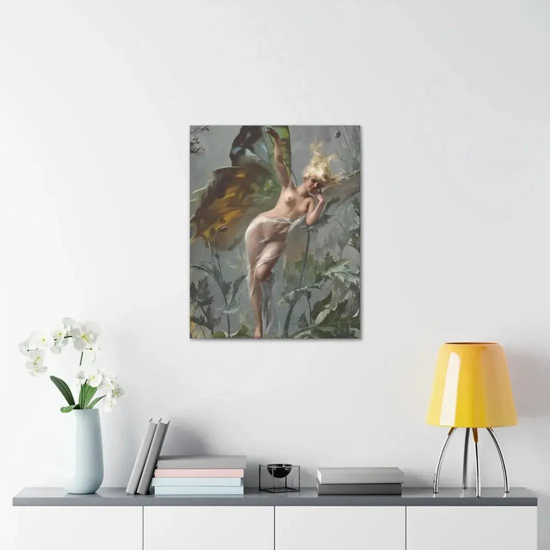 Luis Ricardo Falero (1851-1896) The poppy fairy 1888 - Canvas Wall Art - The Sticker Space