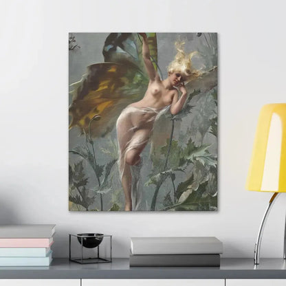 Luis Ricardo Falero (1851-1896) The poppy fairy 1888 - Canvas Wall Art - The Sticker Space