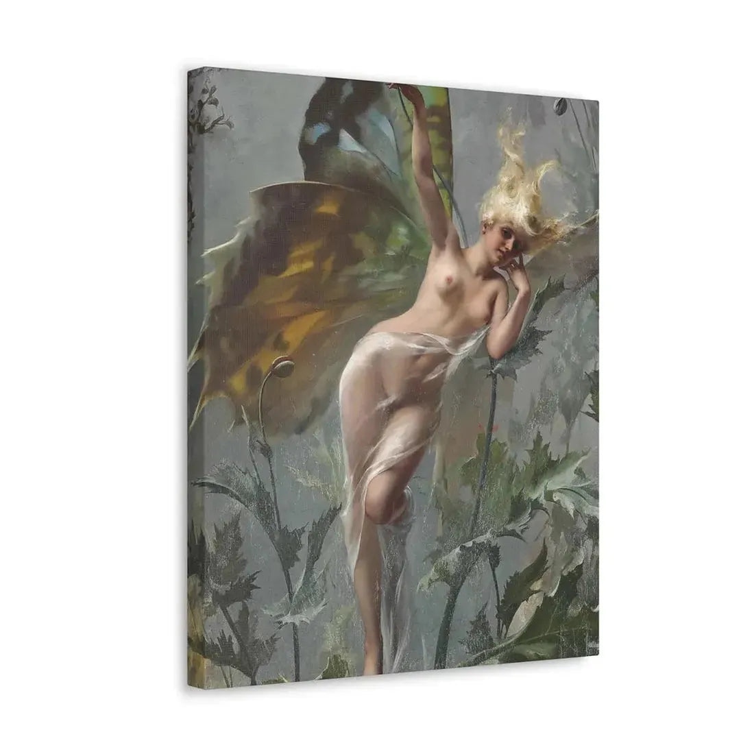 Luis Ricardo Falero (1851-1896) The poppy fairy 1888 - Canvas Wall Art - The Sticker Space