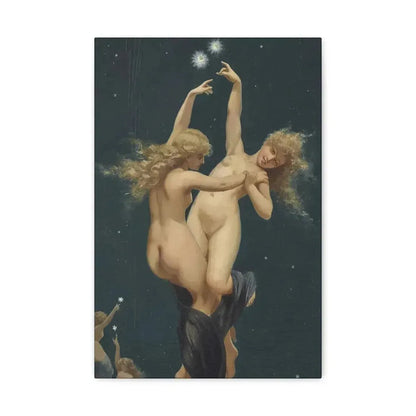 Luis Ricardo Falero (1851-1896) Twin Stars - Canvas Wall Art 12" x 18" 1.25" - The Sticker Space