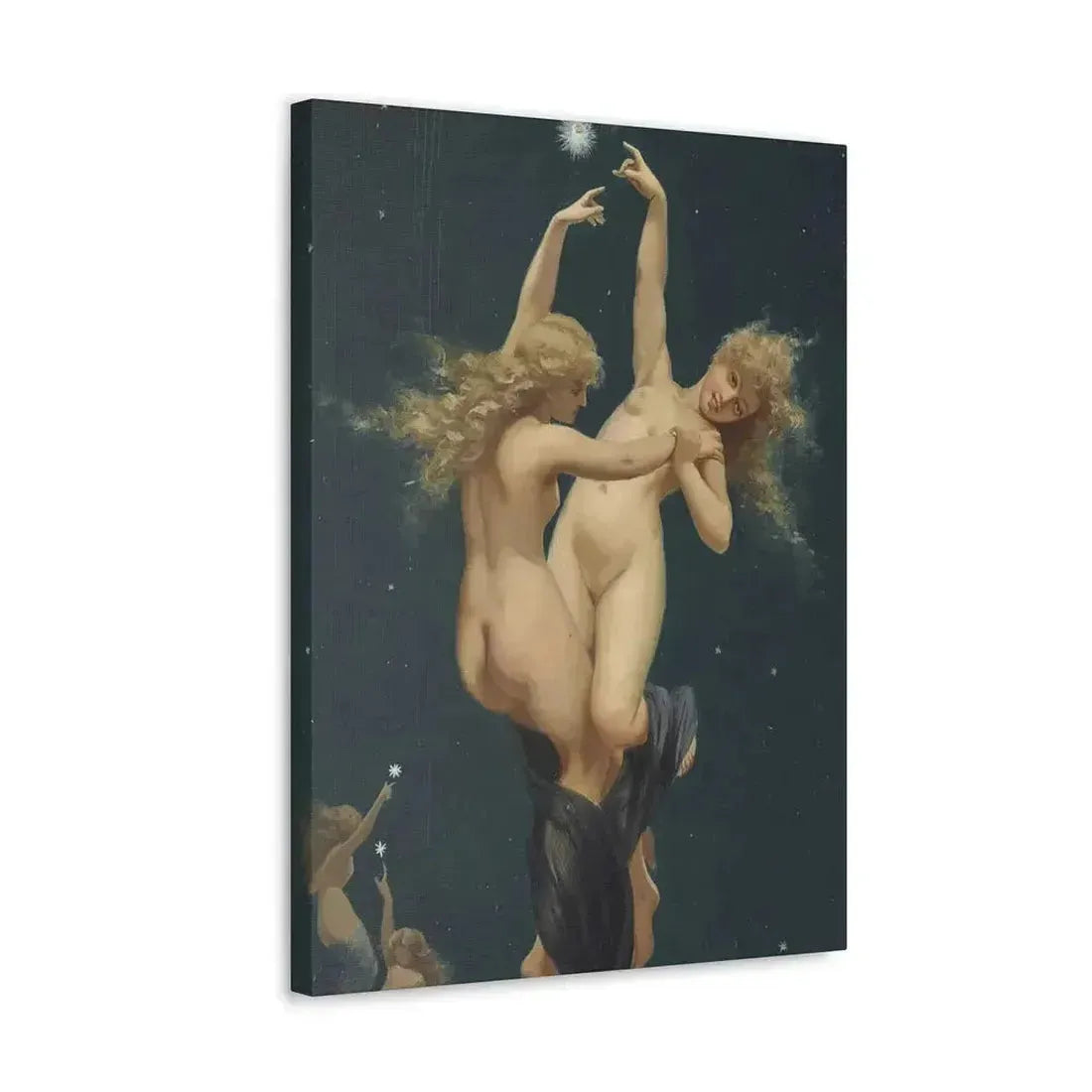 Luis Ricardo Falero (1851-1896) Twin Stars - Canvas Wall Art - The Sticker Space