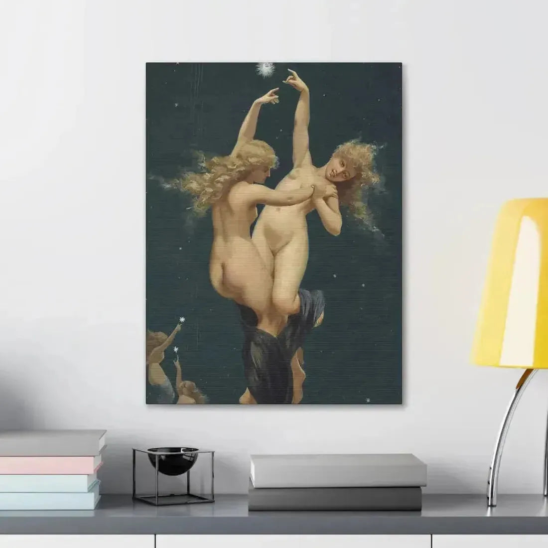 Luis Ricardo Falero (1851-1896) Twin Stars - Canvas Wall Art - The Sticker Space