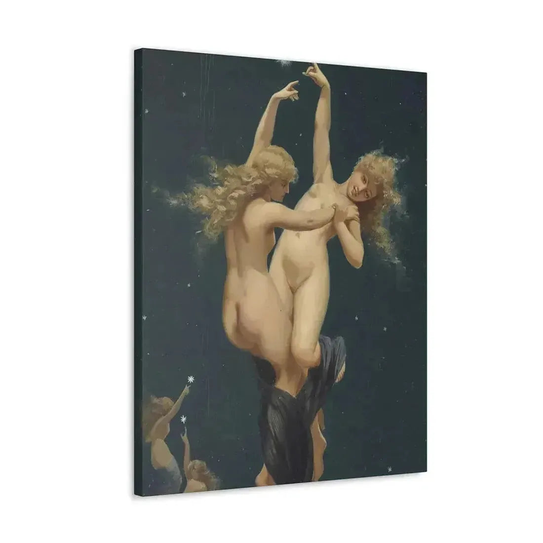Luis Ricardo Falero (1851-1896) Twin Stars - Canvas Wall Art - The Sticker Space