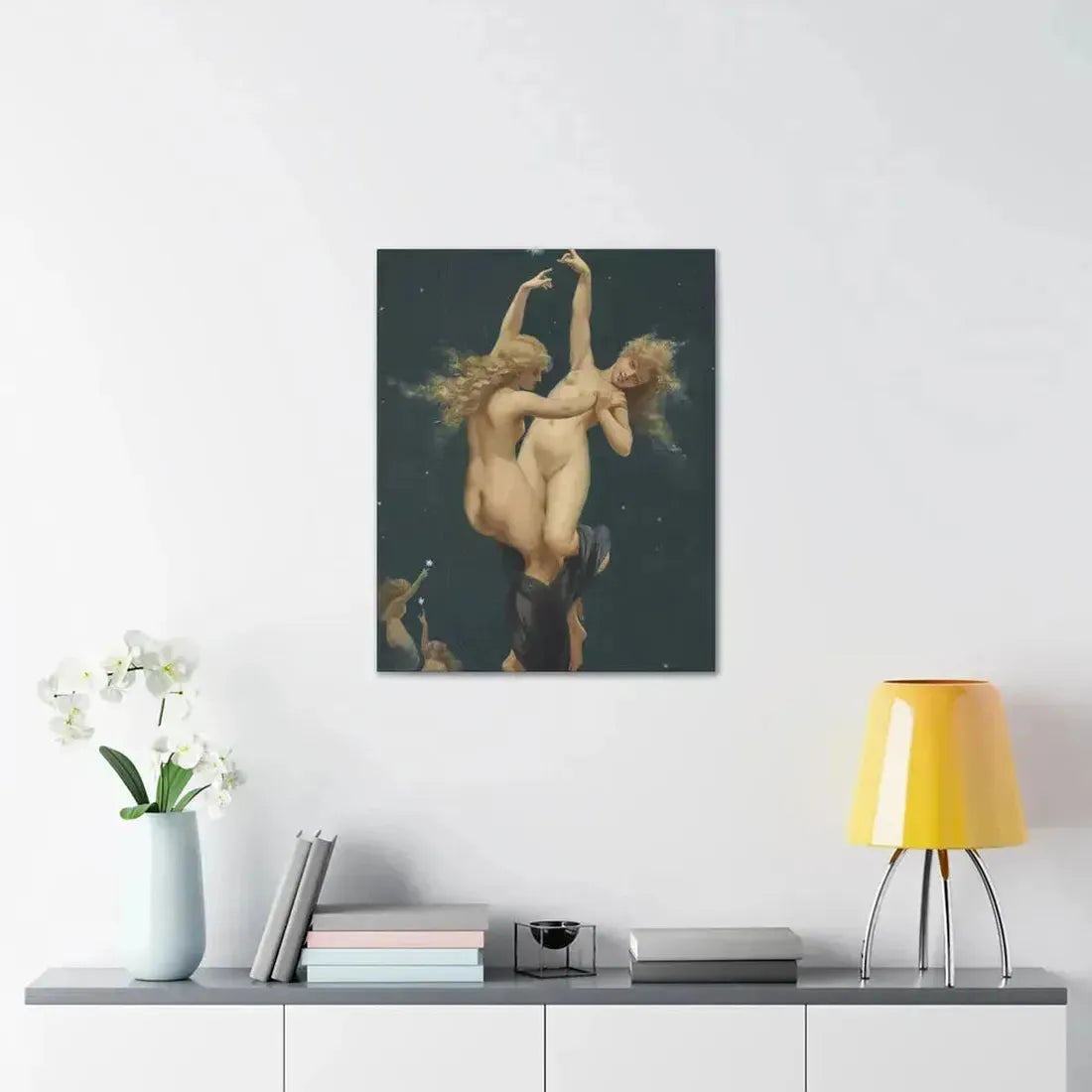 Luis Ricardo Falero (1851-1896) Twin Stars - Canvas Wall Art - The Sticker Space