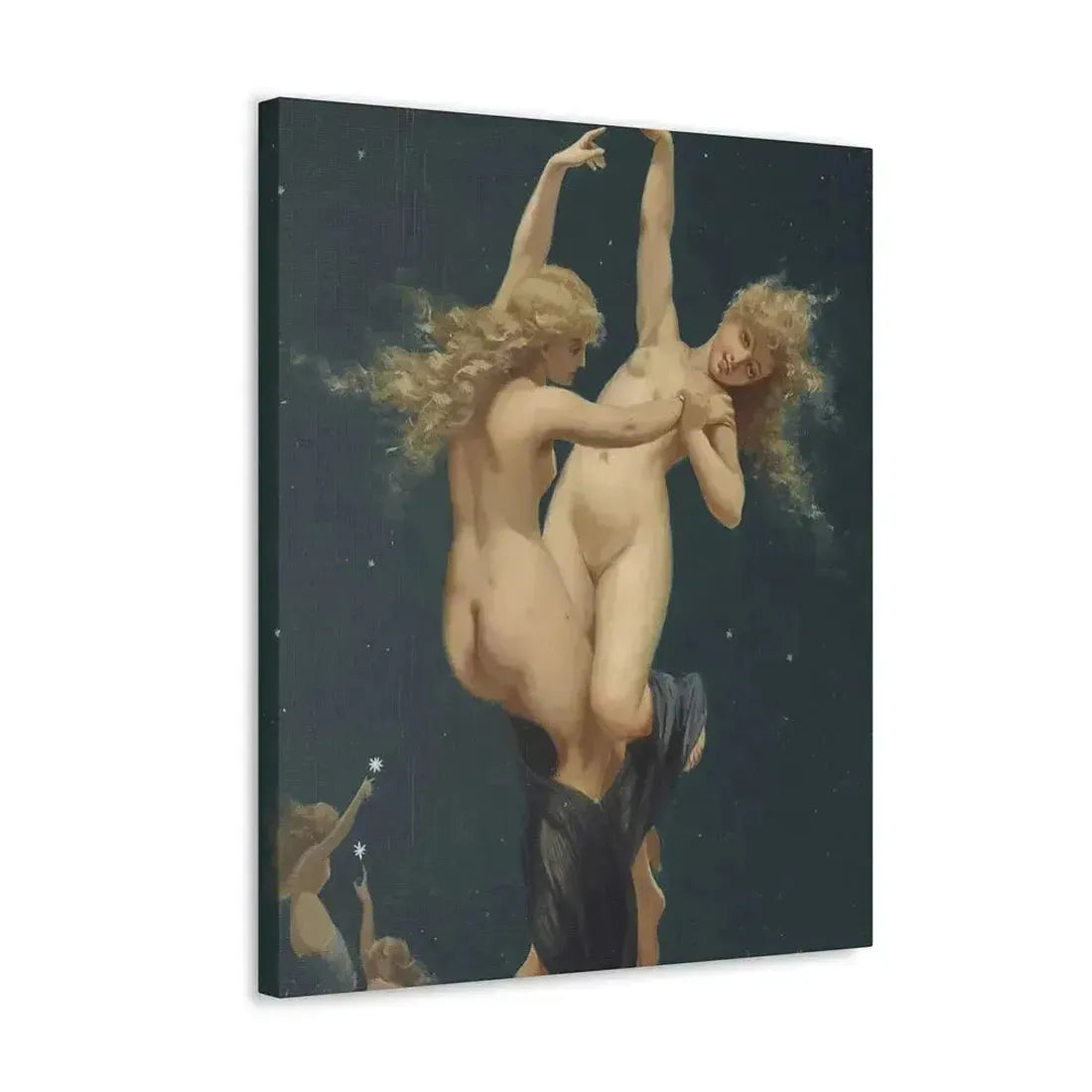 Luis Ricardo Falero (1851-1896) Twin Stars - Canvas Wall Art - The Sticker Space