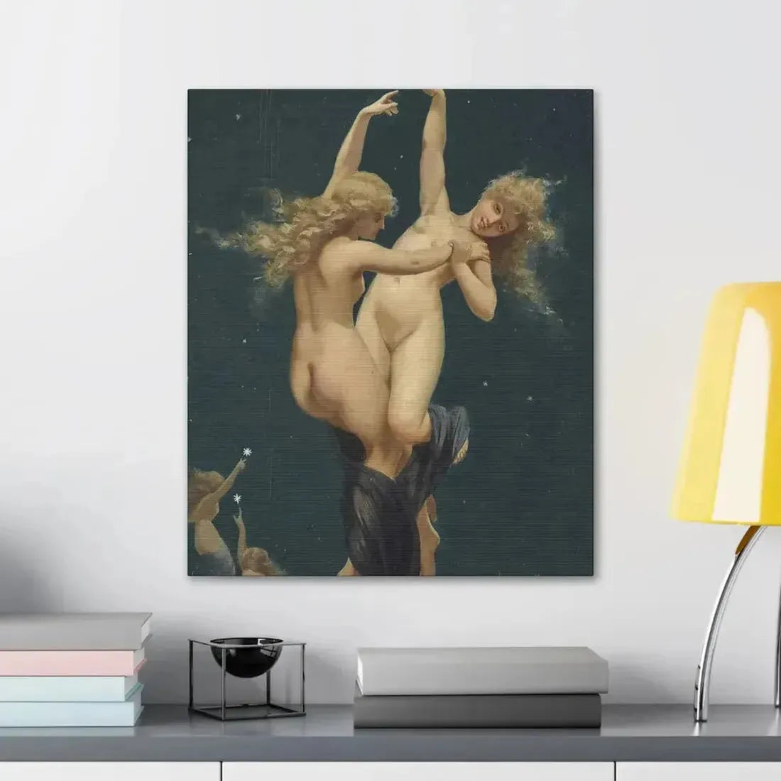 Luis Ricardo Falero (1851-1896) Twin Stars - Canvas Wall Art - The Sticker Space