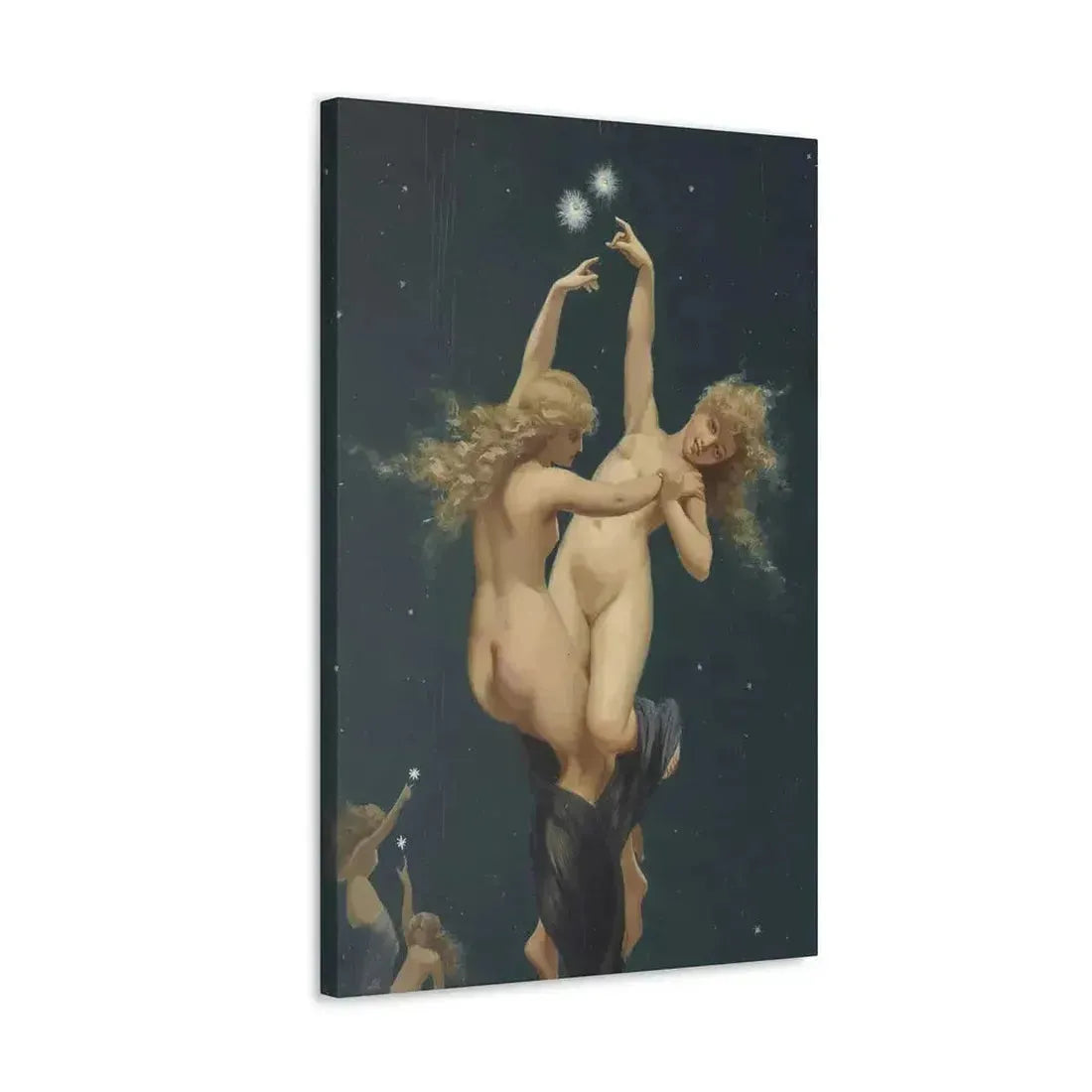 Luis Ricardo Falero (1851-1896) Twin Stars - Canvas Wall Art - The Sticker Space