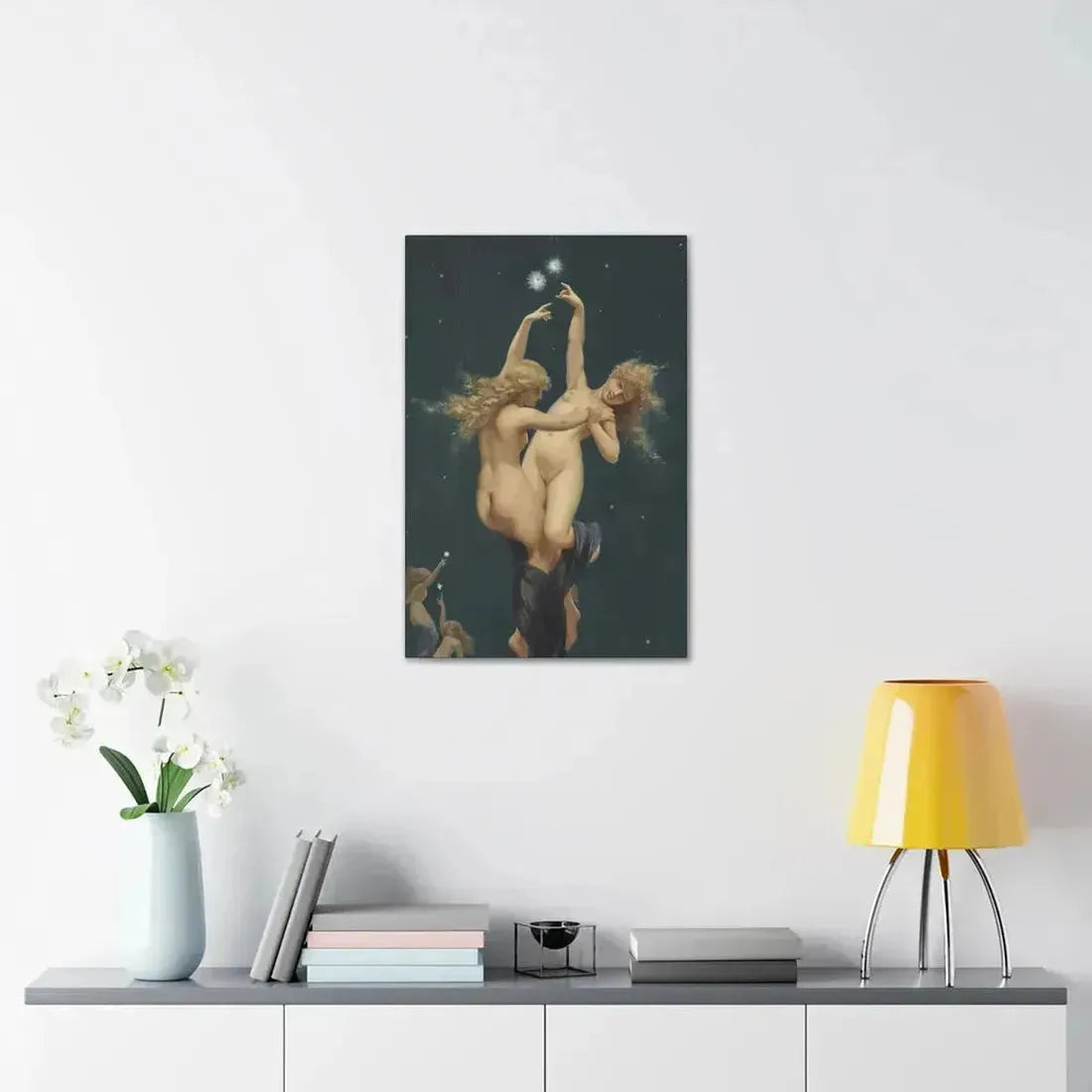 Luis Ricardo Falero (1851-1896) Twin Stars - Canvas Wall Art - The Sticker Space