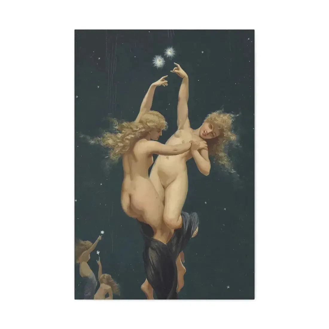 Luis Ricardo Falero (1851-1896) Twin Stars - Canvas Wall Art - The Sticker Space