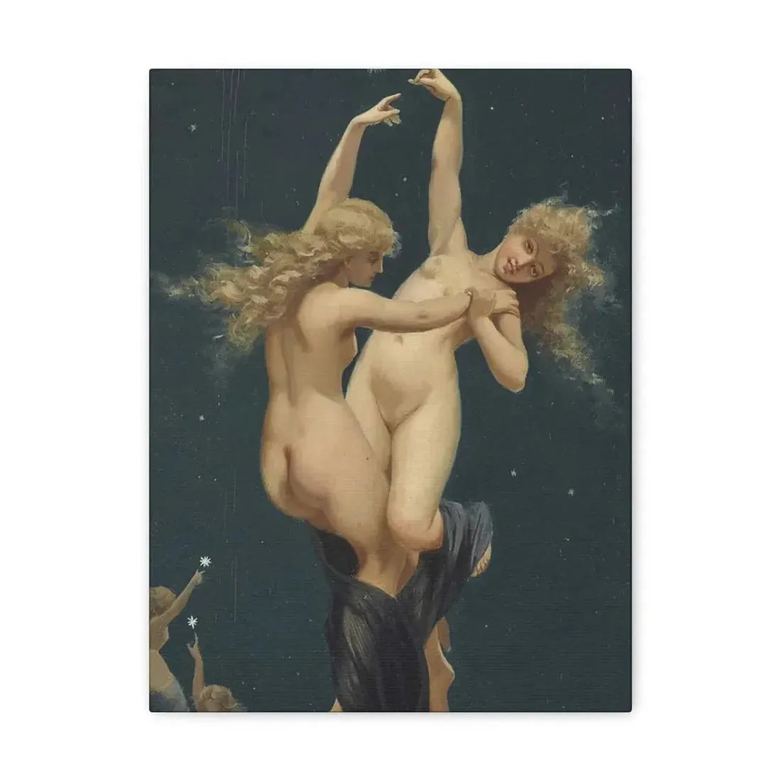 Luis Ricardo Falero (1851-1896) Twin Stars - Canvas Wall Art - The Sticker Space