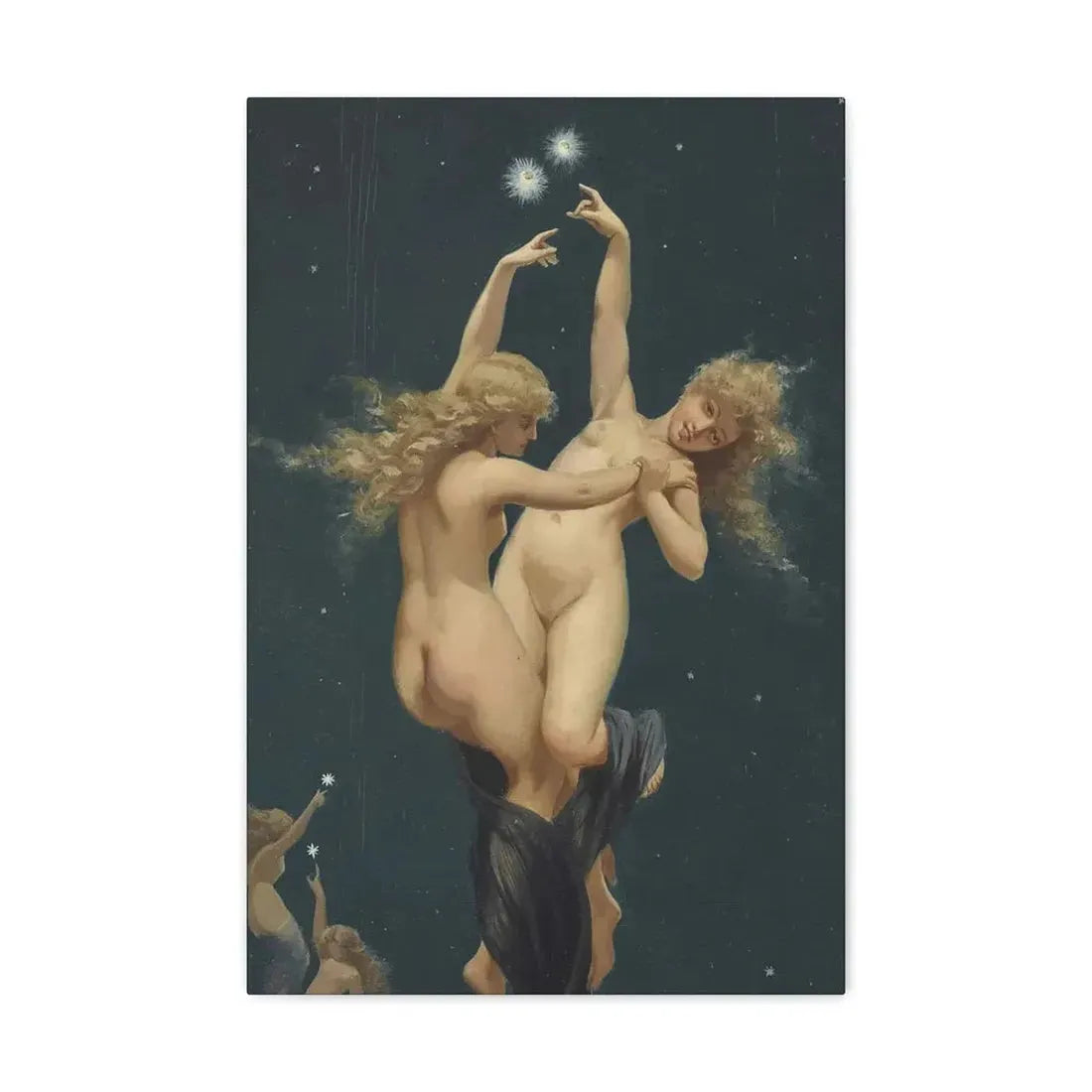 Luis Ricardo Falero (1851-1896) Twin Stars - Canvas Wall Art - The Sticker Space